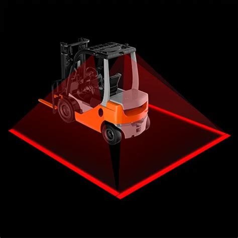 Forklift Safety Zone Pedestrian Red LED Warning Lights