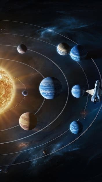 Planetas Del Sistema Solar Conjunto Realista De Espacio Imagen