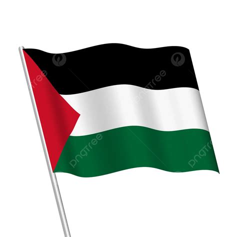 Palestina Ondeando Bandera Vector Transparente Nuevo PNG Palestina