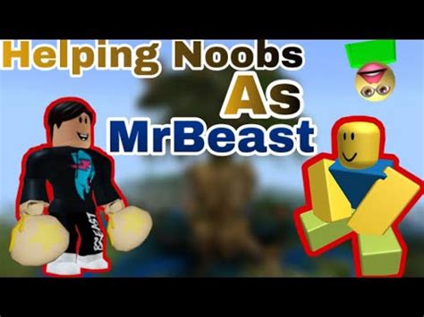 Helping Noobs As MrBeast In Roblox Islands Skyblock YouTube