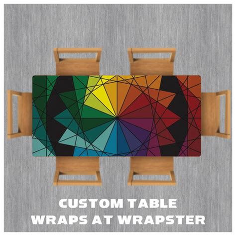 Geometric Curves Vinyl Table Wrap The Wrap Master