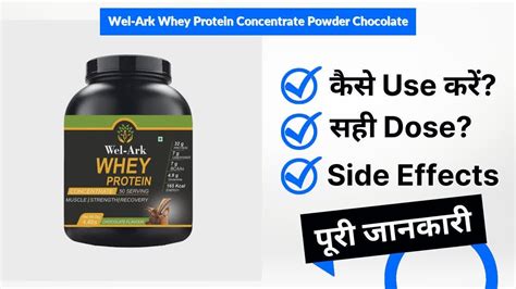 Wel Ark Whey Protein Concentrate Powder Chocolate Uses In Hindi Side