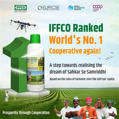 Iffco Ranked No In Top Cooperatives Of World Farmer News