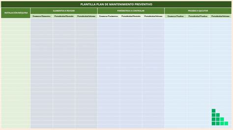 Cronograma Plan De Mantenimiento Preventivo En Excel Por Fechas