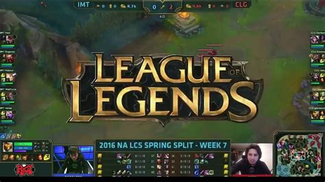 NA LCS VOD Review Of IMT Vs CLG On Week 7 Day 1 By IWDominate YouTube