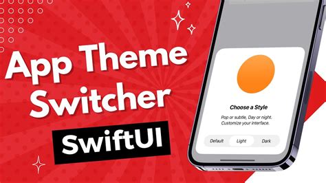 Swiftui App Theme Switcher Dark Mode Switch Ios Xcode Youtube