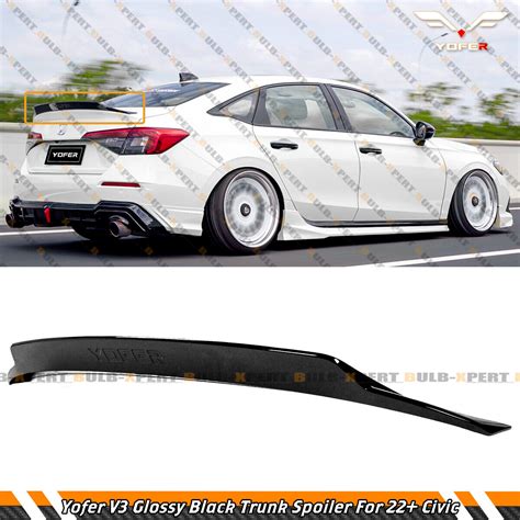 Yofer V Gloss Black Highkick Duckbill Trunk Spoiler For