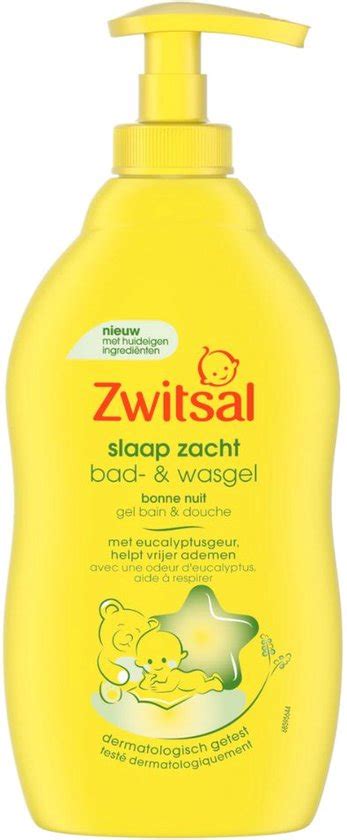 Voordeelverpakking 6x Zwitsal Bad Wasgel Pompje Slaap Zacht