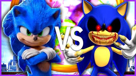 SONIC VS SONIC EXE Соник ПРОТИВ Соник Экзе КРИПИПАСТА РЭП YouTube