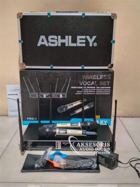 Mic Wireless ASHLEY Pro 1 Koper 6 Antena Original Pro Duk Kualitas