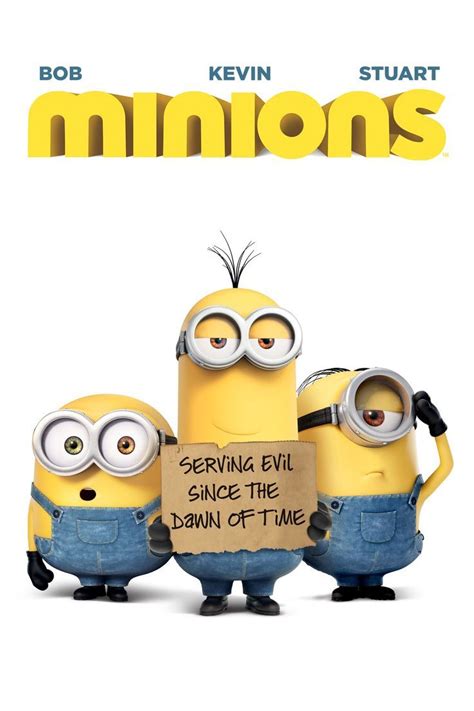 The Movie Poster For Despicable Me With Three Minion Characters Holding