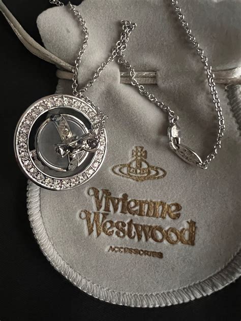 Vivienne Westwood Style Silver 3d Orb Necklace Etsy