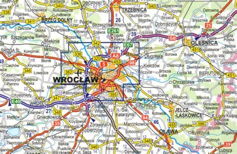 Wroc Aw Plan Miasta W Kartonowej Ok Adce Expressmap