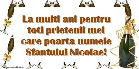 Felicitari Aniversare De Sfantul Nicolae La Multi Ani Pentru Toti