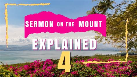 P4 Explained Sermon On The Mount Jesus Youtube