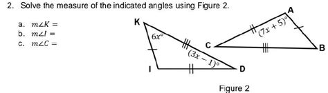 Solve The Measure Of The Indicated Angles Using Figure 2 A MK B M