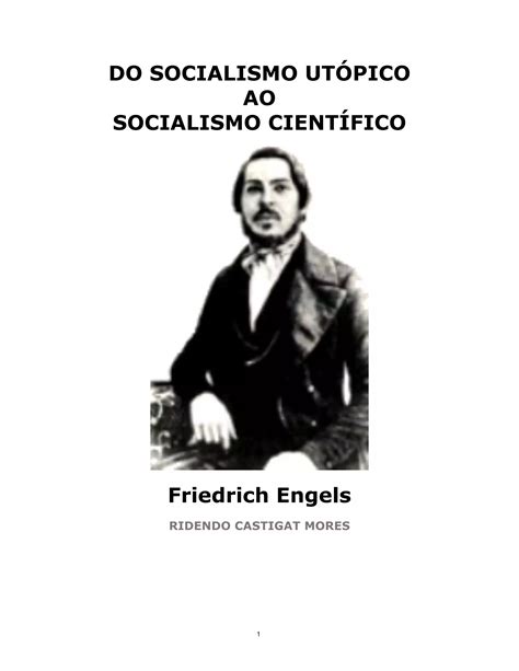 Do Socialismo Ut Pico Ao Socialismo Cient Fico Friedrich Engels Pdf