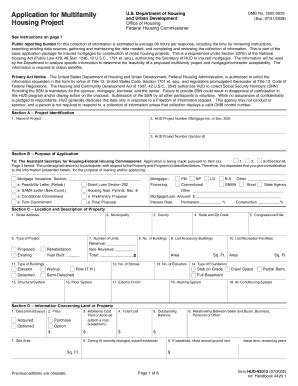 Form Hud Fill Online Printable Fillable Blank