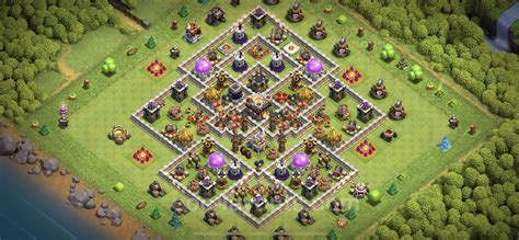 Best Anti 2 Stars Base TH11 with Link, Hybrid - Town Hall Level 11 Base ...