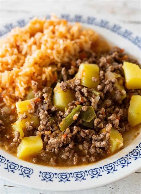 How To Make Picadillo Con Papas Receta