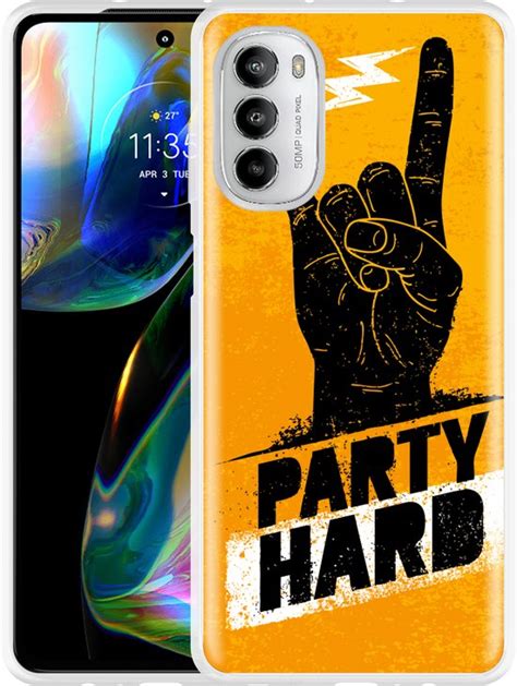 Cazy Hoesje Geschikt Voor Motorola Moto G82 Party Hard Bol