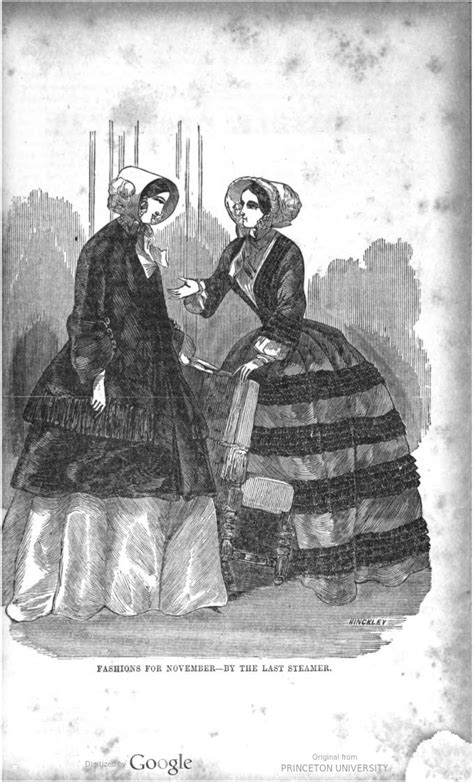 November 1850 Petersons Magazine Both Are Walking Or Carriage 1852