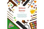 Billiard Game Equipment Set | Object Illustrations ~ Creative Market