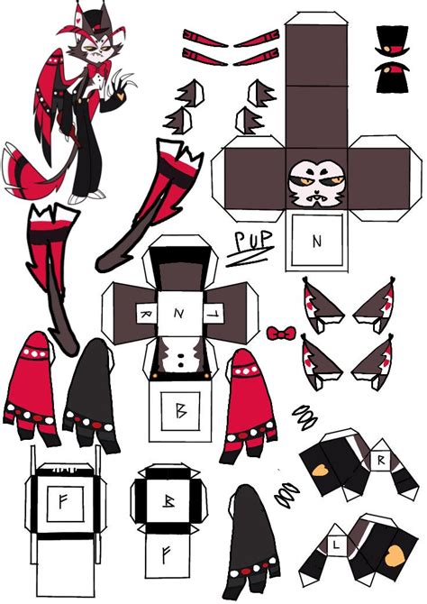 Papercraft Hazbin Hotelhusk In 2024 Paper Crafts Paper Toys H Hotel