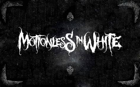 HD Wallpaper Motionless In White Metalcore Band Logo Text Western