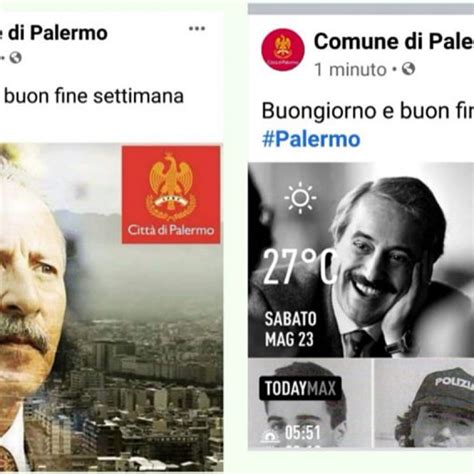 Falcone Gaffe Del Comune Di Palermo Su Facebook La Foto Di Borsellino