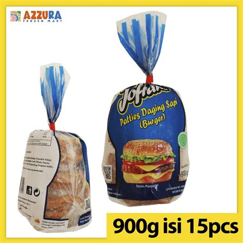 Jual Jofrans Patties Daging Sapi Burger Isi 15 Pcs 900g Shopee Indonesia