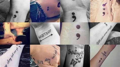 Beautiful Semicolon Tattoo Designs With Meanings