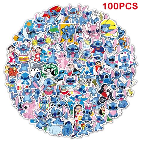 Pcs Lilo Stitch Stickers Waterproof Vinyl Stickers For Water