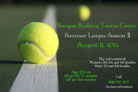 ATTN: ALL TENNIS PLAYERS You don't want miss out on all the tennis