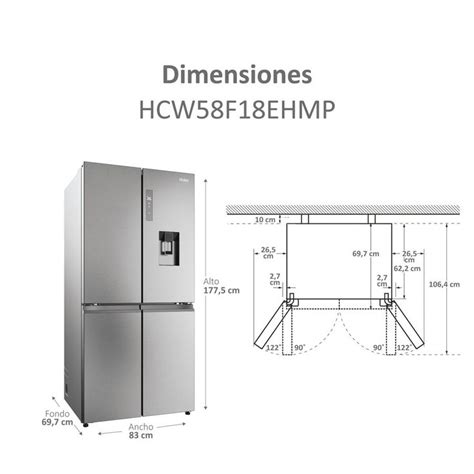 Frigor Fico Americano Haier Dispensador Wifi Cube Series