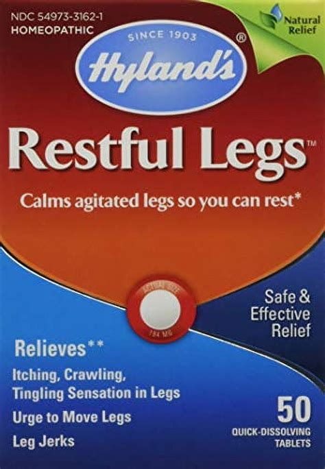 Hylands Restful Legs Tablets 50 Ea Pack Of 2