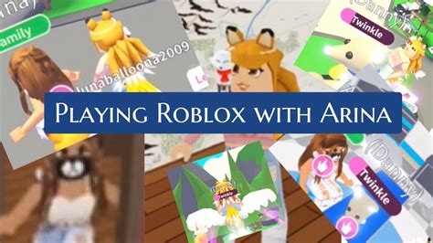 Playing Roblox Adopt Me With Arina From Balloona Army FoxTube YouTube