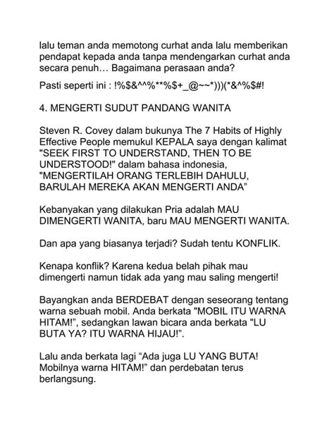 Sifat Pria Yang Disukai Wanita Pdf