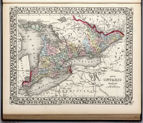 Map of Ontario in counties - David Rumsey Historical Map Collection