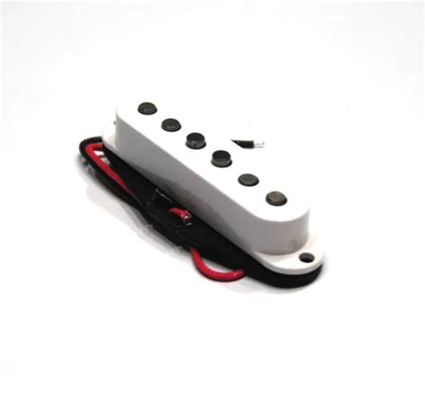 White Artec Alnico Single Coil Pickup Staggered Pole For Stratocaster