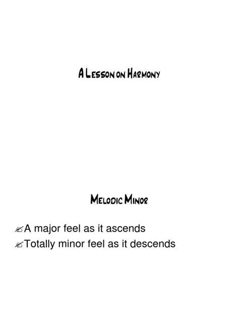 A Lesson On Harmony | PDF | Chord (Music) | Harmony