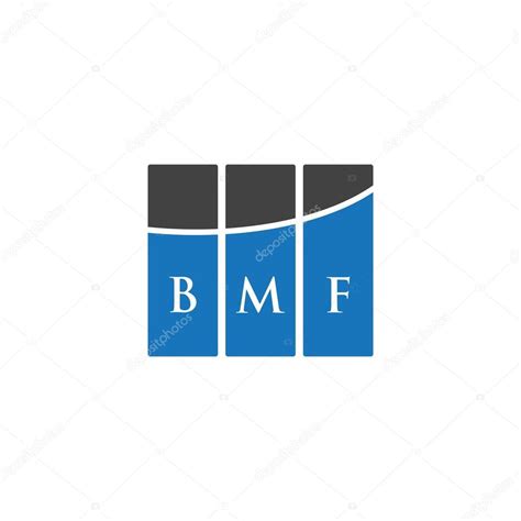 Diseño del logotipo de la letra BMF sobre fondo negro BMF iniciales