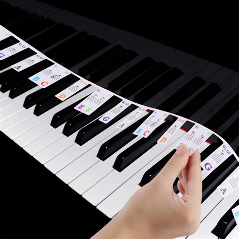 Buy Keyboard Stickers For Piano 61 Keys Removable Piano Keyboard Note