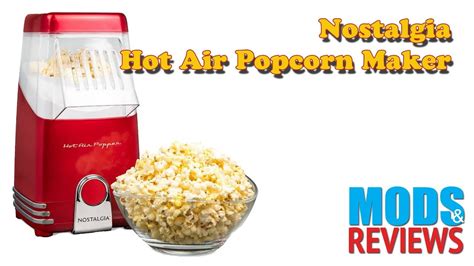 Nostalgia Hot Air Popcorn Maker Review Youtube