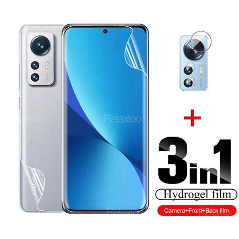 3in1 Front Back Full Cover Protection Hydrogel Film For Xiaomi 12 Pro
