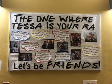 Ra Bulletin Board About Me Board Friends Tv Show Ra Ra Bulletin Boards Friends Bulletin