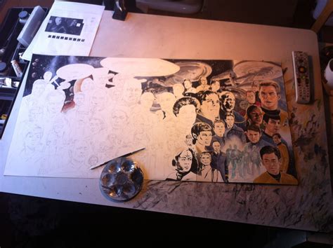 J K Woodward Gallery A Process Look At 50 Years Of Star Trek