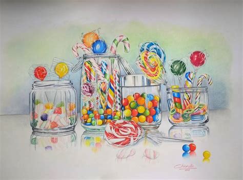 CANDY TEMPTATION Drawing by Nicky Chiarello | Saatchi Art