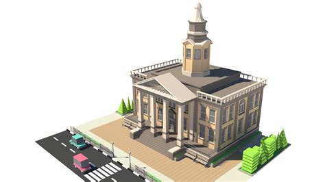 3d Courthouse 01 Turbosquid 1458657