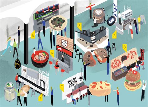 An Illustrated Food Map to L.A.’s Grand Central Market | GQ